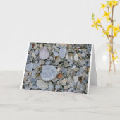 Rotsen op het Wenskaart van het Strand Kaart (Gele Bloem)
