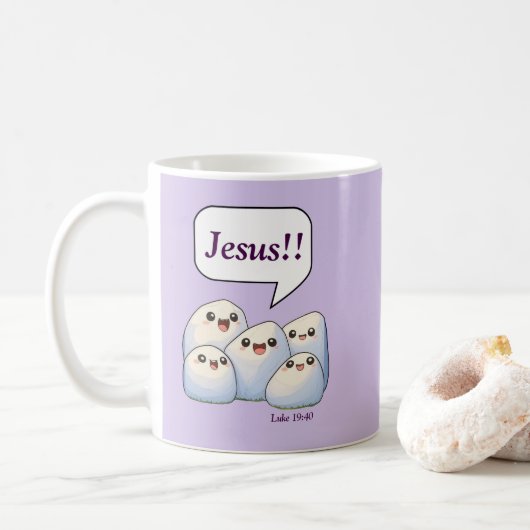 Rotsen roepen Zijn naam Koffiemok (Met donut)