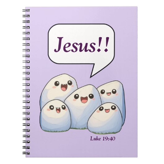 Rotsen roepen Zijn naam Notitieboek (Voorkant)