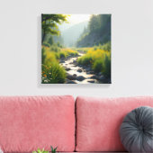 Rotsen van Mountains Creek Canvas Afdruk (Insitu (Woonkamer))