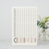 Rotsen van Trouw Schriftuur Gewoonte Tracker Briefpapier (Staand voorkant)