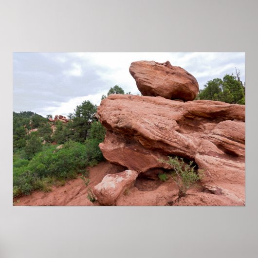Rotsformatie in Garden of the Gods Poster (Voorkant)