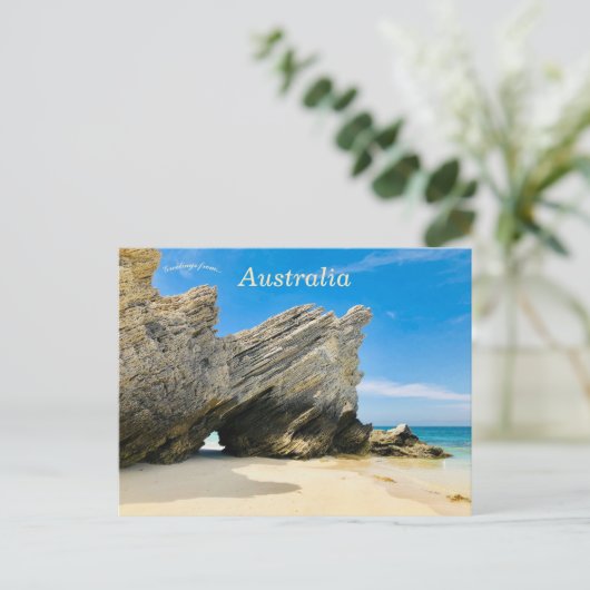 Rotsformatie in Zuid-Australië Briefkaart (Staand voorkant)