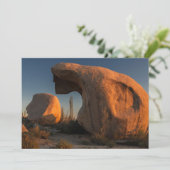 Rotsformaties bij zonsondergang bedankkaart (Staand voorkant)