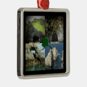 Rotsformaties en grotten in Alaska-collage Metalen Ornament (Rechts)