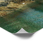 Rotsformaties en grotten in Alaska-collage Poster (Hoek)