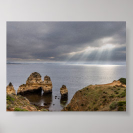 Rotsformaties in Algarve Poster