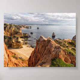 Rotsformaties in Algarve Poster