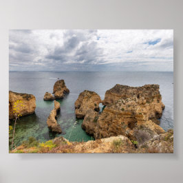 Rotsformaties in Algarve Poster