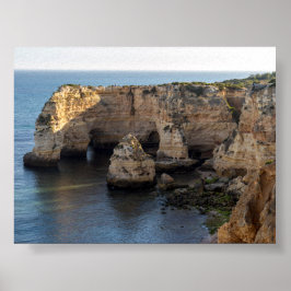 Rotsformaties in Algarve Poster