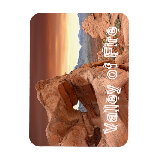 Rotsformaties, Valley of Fire State Park, Nevada Magneet (Verticaal)