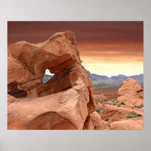 Rotsformaties, Valley of Fire State Park, Nevada Poster