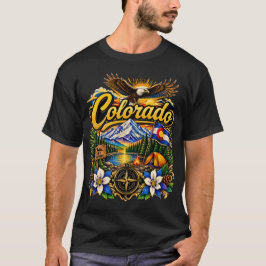 rotsgebergte colorado, denver colorado, geweldig t-shirt