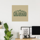 Rotsgebergte Colorado Poster (Thuiskantoor)