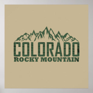 Rotsgebergte Colorado Poster