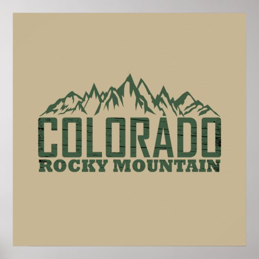 Rotsgebergte Colorado Poster (Voorkant)
