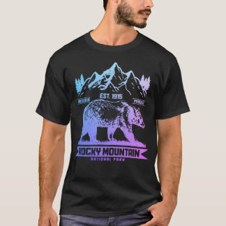 Rotsgebergte Colorado Vintage Nationaal Park T-shirt