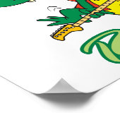 rotsgesteente n roll alligator cartoon poster (Hoek)