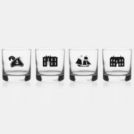 Rotsglazen Set — Donker Whisky Glas