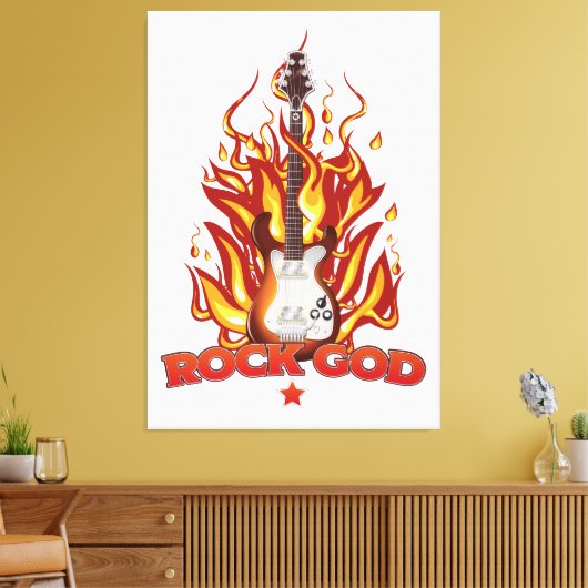 Rotsgod Canvas Afdruk (Insitu (Woonkamer))
