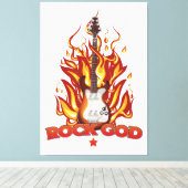 Rotsgod Canvas Afdruk (Insitu (Houten vloer))