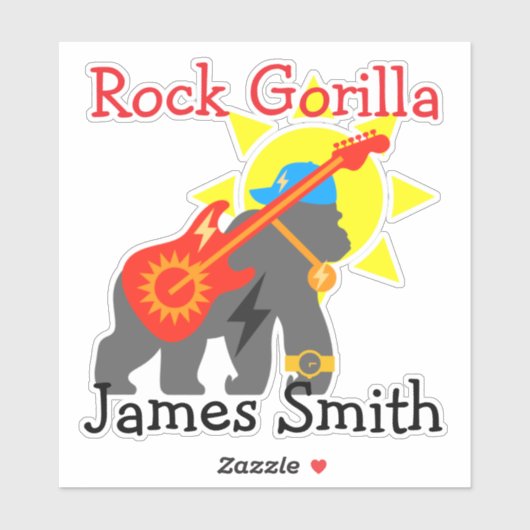 rotsgorilla sticker (Vel)