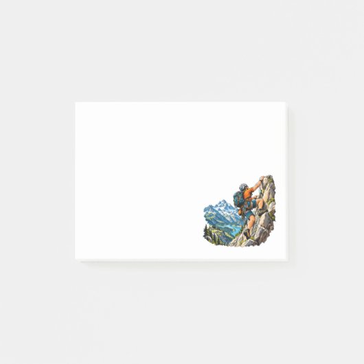 Rotsklimavontuur voor bergbeklimmers post-it® notes (Voorkant)