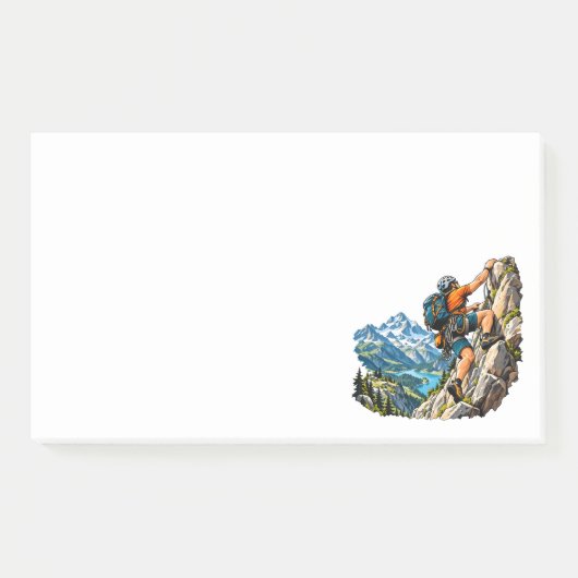 Rotsklimavontuur voor bergbeklimmers post-it® notes (Voorkant)