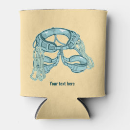 Rotsklimharnas met snelle trekkingen blikjeskoeler