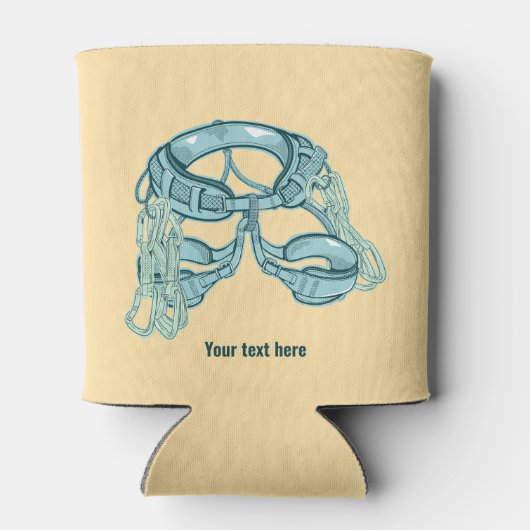 Rotsklimharnas met snelle trekkingen blikjeskoeler (Achterkant)