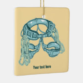 Rotsklimharnas met snelle trekkingen keramisch ornament (Rechts)