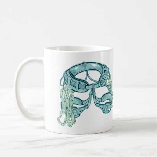 Rotsklimharnas met snelle trekkingen koffiemok (Links)