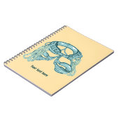 Rotsklimharnas met snelle trekkingen notitieboek (Linkerzijde)