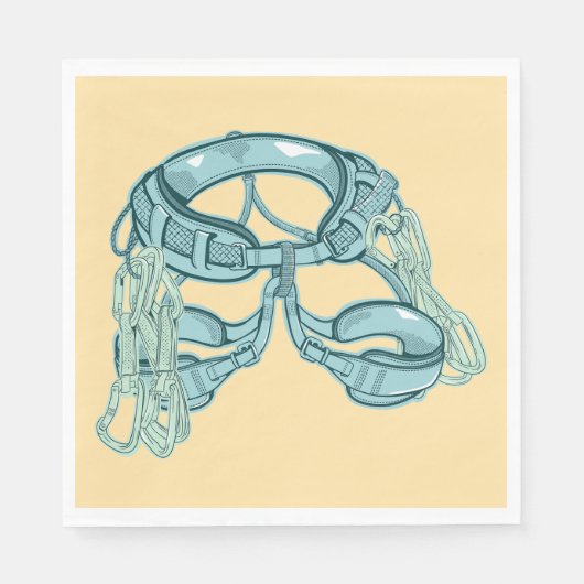 Rotsklimharnas met snelle trekkingen servet (Voorkant)