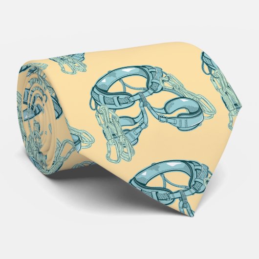 Rotsklimharnas met snelle trekkingen stropdas (Opgerold)