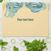 Rotsklimharnas met snelle trekkingen theedoek (Gevouwen)