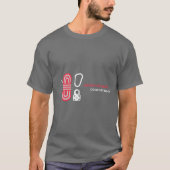 Rotsklimmen: Avontuur boven, comfort beneden T-shirt (Voorkant)