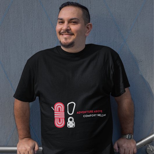 Rotsklimmen: Avontuur boven, comfort beneden T-shirt
