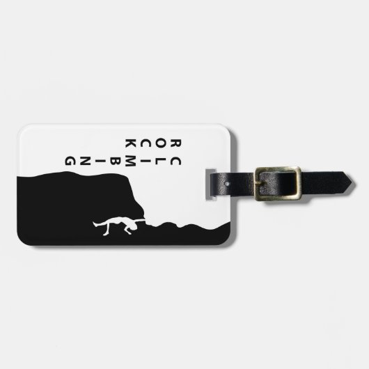 Rotsklimmen Bagagelabel (Voorkant horizontaal)