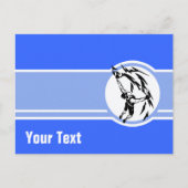 rotsklimmen; Blauw Briefkaart (Voorkant)