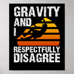 Rotsklimmen Boulderen Bergbeklimmen Zwaartekracht Poster