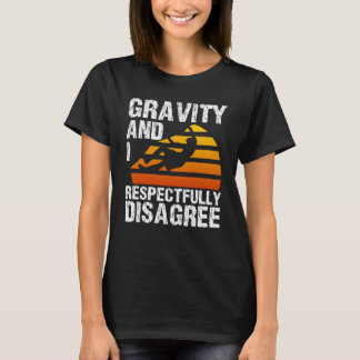 Rotsklimmen Boulderen Bergbeklimmen Zwaartekracht T-shirt
