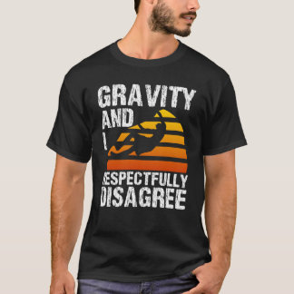 Rotsklimmen Boulderen Bergbeklimmen Zwaartekracht T-shirt