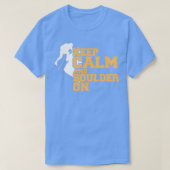 Rotsklimmen Bouldering Keep Calm en Boulder Cli T-shirt (Design voorkant)