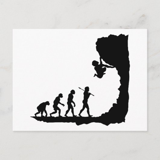 Rotsklimmen Briefkaart (Voorkant)
