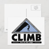 Rotsklimmen Briefkaart (Voorkant / Achterkant)