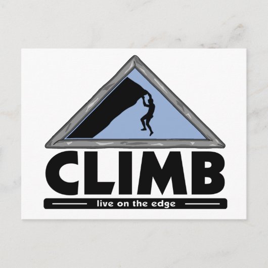 Rotsklimmen Briefkaart (Voorkant)