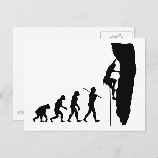 Rotsklimmen Briefkaart (Voorkant / Achterkant)