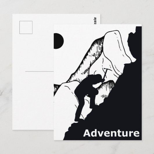 rotsklimmen briefkaart (Voorkant / Achterkant)