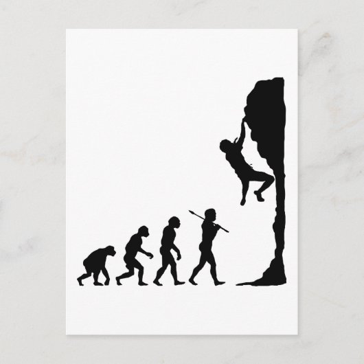 Rotsklimmen Briefkaart (Voorkant)